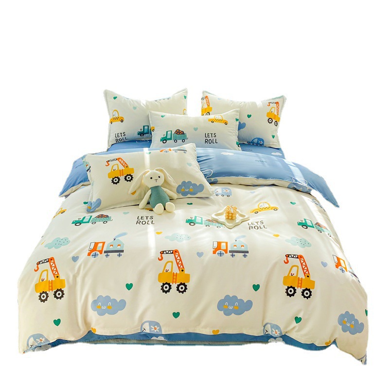 50x200x230 colcha de cama de algodón de una sola pieza de dibujos animados 00 colcha de algodón de un solo niño dinosaurio