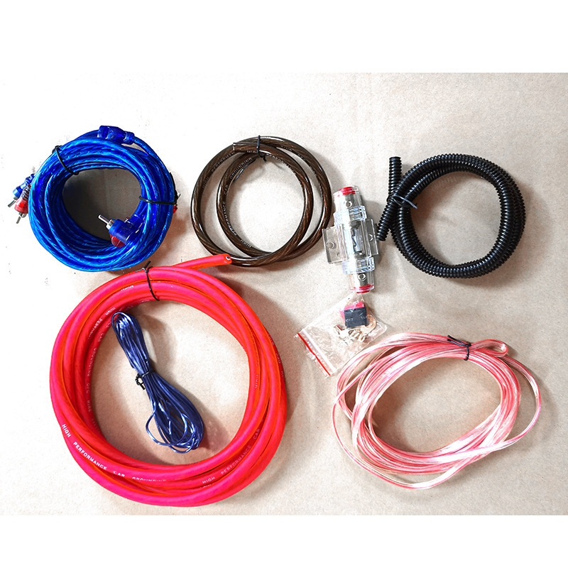 Car audio power amplifier cable subwoofer cable 4G cable cable connector amplifier installation kit
