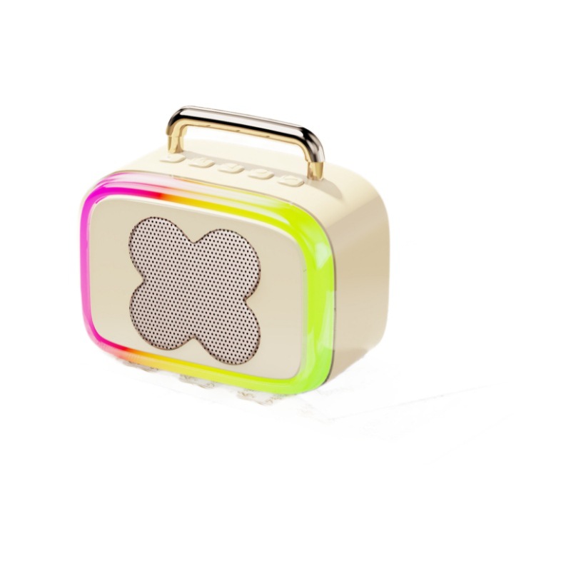 Altavoces Bluetooth de escritorio subwoofer de alto volumen tarjeta de enchufe doméstica portátil inalámbrica altavoz RGB colorido sonido