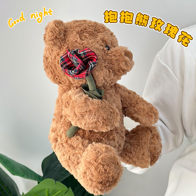 Nuevo pastel oso peluche de peluche cumpleaños vela almohada muñeca grande decoración niño oso de peluche muñeca al por mayor