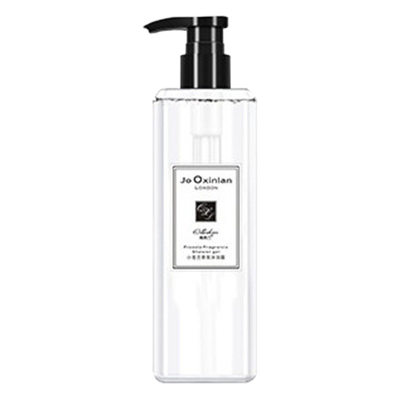 Celebridad de Internet mismo estilo champú serie fragancia pequeño champú azul perfume de larga duración Gel de ducha 500ml entrega de una sola pieza