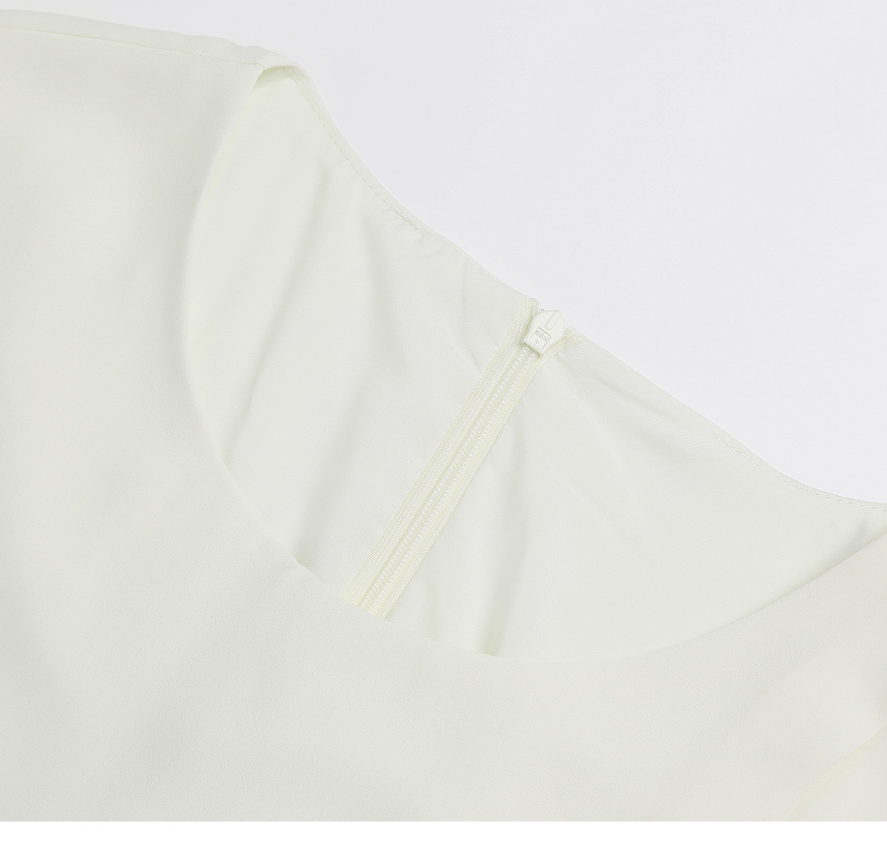 Đầm maxi nữ thắt eo chất liệu chiffon, cổ phiêu bèo nhún, tay ngắn — màu đen chi tiết 25