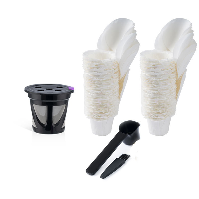 iCafilas Keurig series coffee machine five-hole coffee filter K cup capsule disposable filter paper cup with lid