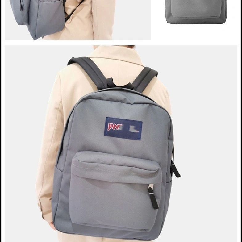 Jess nueva mochila de lona transfronteriza de gran capacidad Escuela Secundaria campus simple pareja mochila