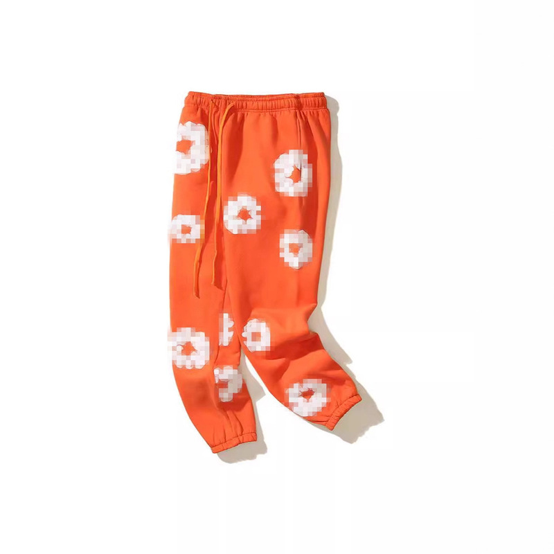 Elastic Waist Drawstring Sweatpants Men's Jogger Loose Wide-Leg Pants Printed Trendy Street Hip-Hop Long Pants Wholesale