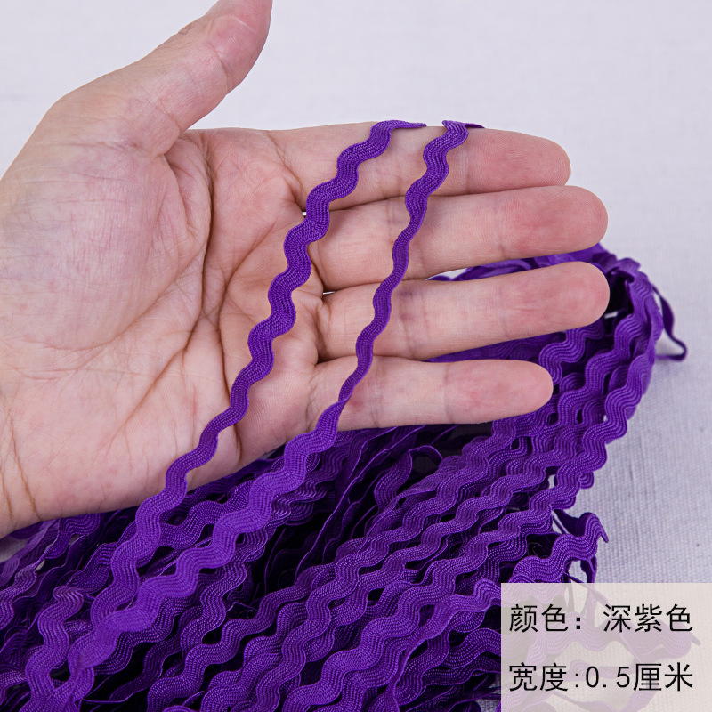 24 metros onduladas de polipropileno correa diy accesorios de ropa 0.5CM marineras correa sofá cortina decoración encaje