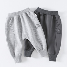 宝宝加厚裤子冬季男小童休闲裤加绒婴幼儿长裤女宝宝屁屁裤冬装潮