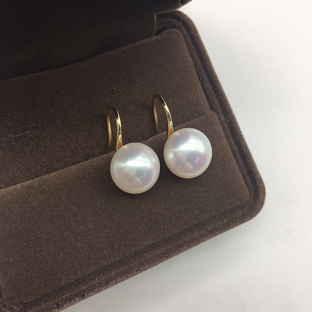 23g Weight 925 Sterling Silver Ear Needle Material Ear hook Classification 1 Pair Quantity Daily Occasion Freshwater Pearl Material Geometric Pattern Women's Gender Simple Style Style 1 Pair Freshwater Pearl Freshwater Pearl Earrings Geometric Ear Hook 9