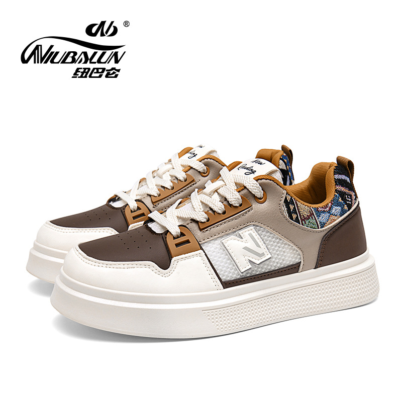 Carefully selected New Balance men's shoes, N-shaped breathable white sneakers, men's niche ins leather casual sports sneakers, trendy shoes