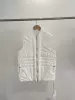 Velvet white vest with down, goose down