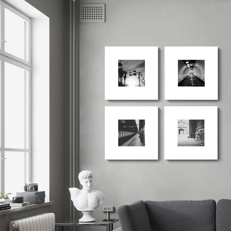 Modern Simple Nordic Living Room Decorative Painting Black and White Photography Art Landscape Architecture Hotel Homestay Restaurant Hanging Painting Modern Simple Nordic Living Room Decorative Painting Black and White Photography Art Landscape Architecture Hotel Homestay Restaurant Hanging Painting