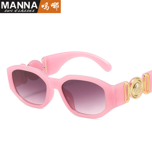 Cross-border new small frame sunglasses for women, retro polygonal trendy sunglasses for men, driving, disco, street photography, glasses