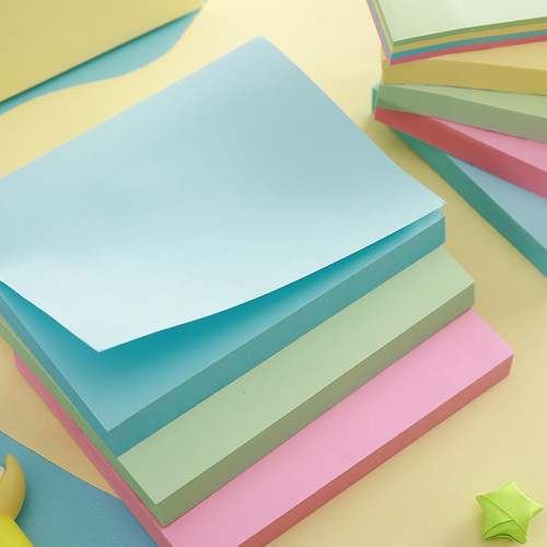 Post-it note rectangular 76*50 small color cartoon N times sticky note paper cartoon office supplies paste book