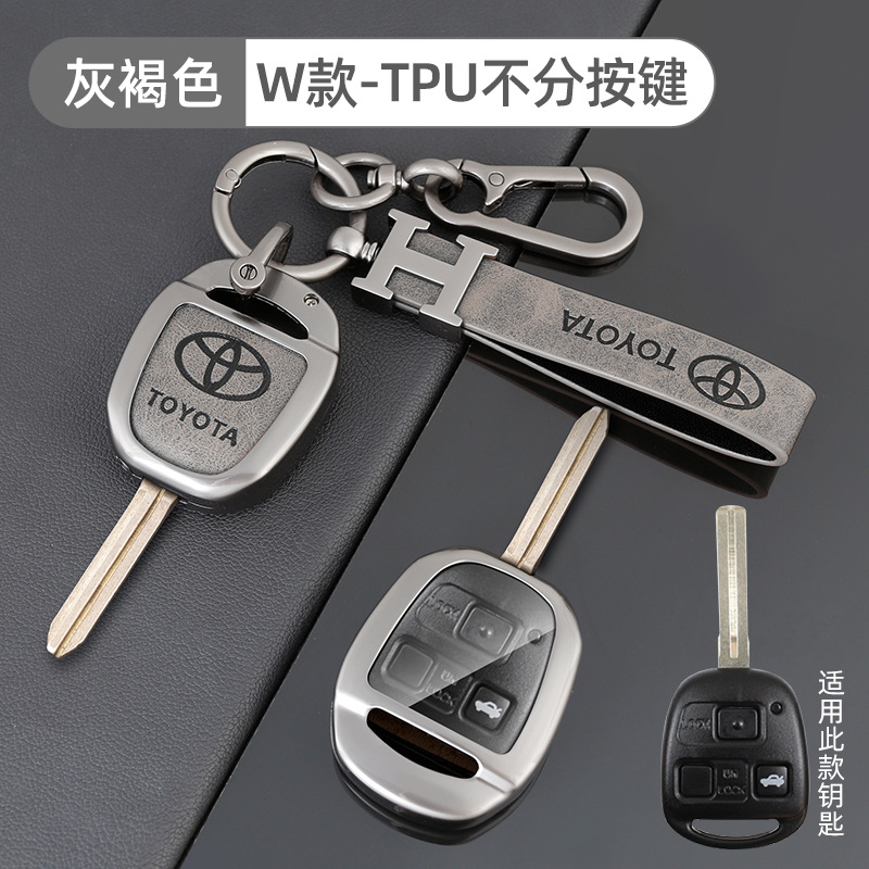 토요타 W 모델 TPU 회갈색 + H 가죽 스트랩 + 말굽 버클