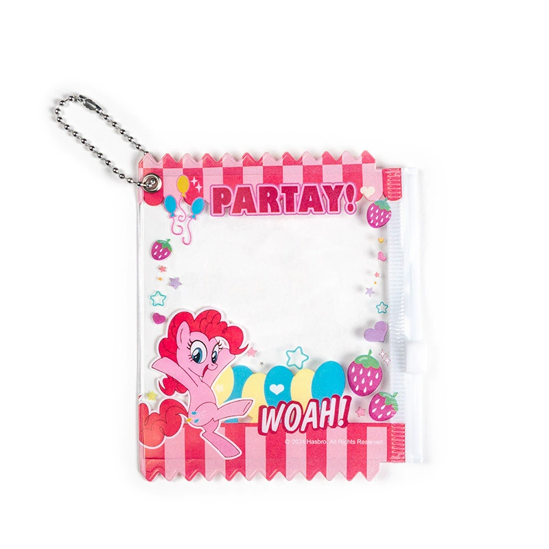 Держатель значка My Little Pony, шелковисто-прозрачный защитный чехол с цепочкой, 6 дизайнов