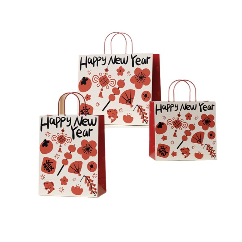 Bolsas de papel kraft, bolsas de mano, bolsas de regalo, bolsas para empacar postres y repostería, bolsas de regalo personalizables para cumpleaños