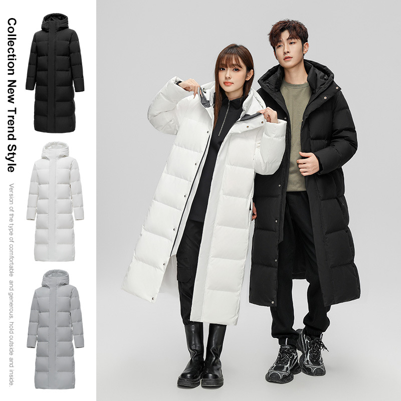 Dijia Northeast Harbin Down Jacket, Fleece-lined Thick Coat, Men's and Women's Xinjiang Mohe Snow Town Outfit Cold Protection Gear