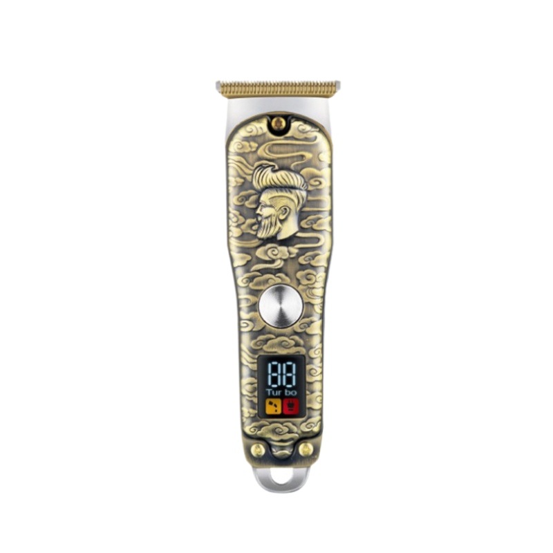 Kemei/kemei nuevo retro eléctrico Clipper peluquero tijeras pequeño profesional tallado metal cuerpo Clipper pelo Clipper