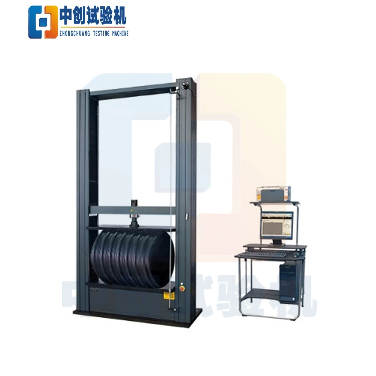 10 т машина для испытания жесткости кольца муниципальной трубы дренажная труба кольцо давление тестер прочности кольцо тестер гибкости