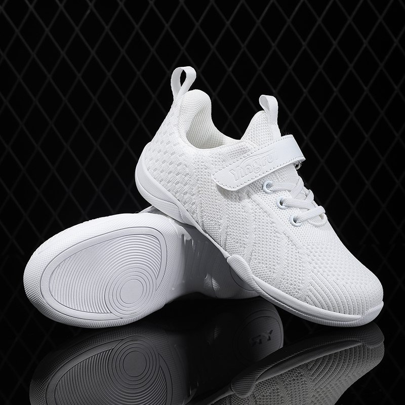 Zapatos aeróbicos deportivos, zapatos blancos, zapatos deportivos, zapatos de entrenamiento para mujeres, zapatos de competencia, zapatos suaves para niños