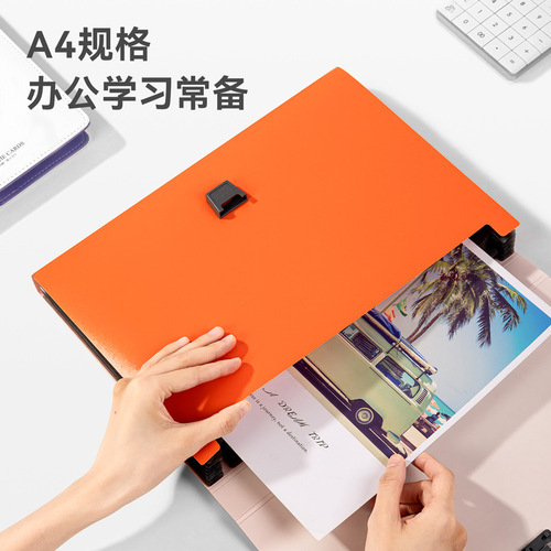 Effective large-capacity student organ bag storage bag small multi-layer folder transparent insert test paper bag test paper clip