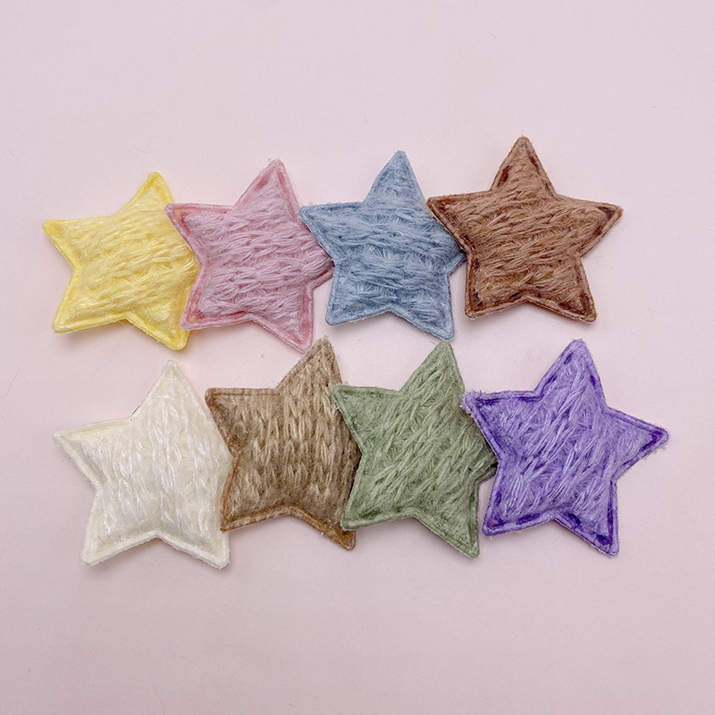 Handmade wool five-pointed star diy decoration children's hair accessories material mobile phone shell beauty accessories Handmade wool five-pointed star diy decoration children's hair accessories material mobile phone shell beauty accessories