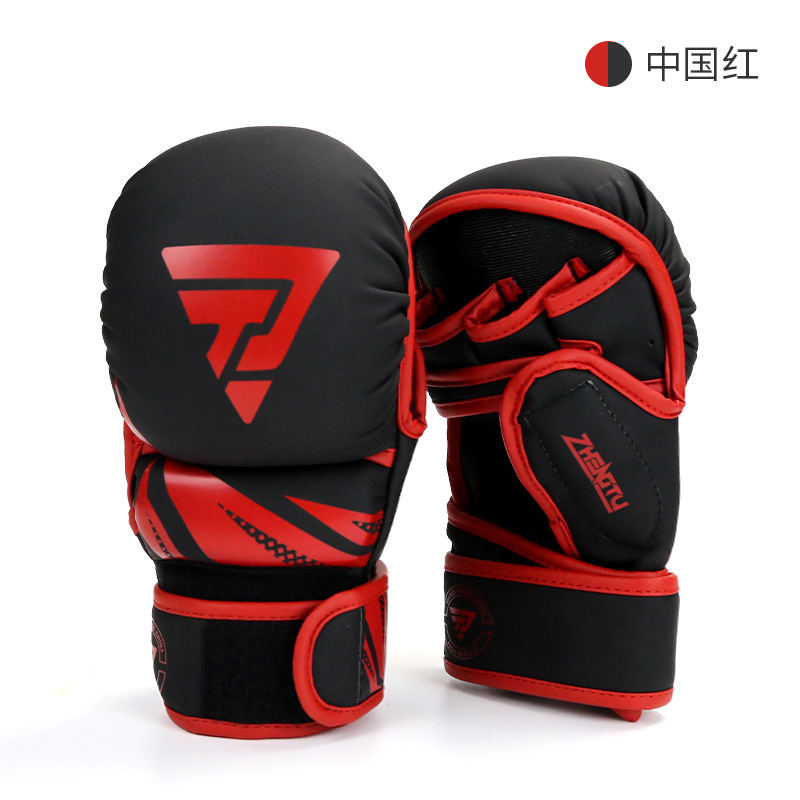 Guantes de boxeo MMA personalizados ZTTY, hombres adultos, guantes de lucha profesionales, Sanda, guantes de lucha física, ufc