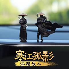よく売れている江湖侠客の古風武侠客の刀客の侠客の車の車の小さい置物の小さい景観のミニチュアの人物の装飾