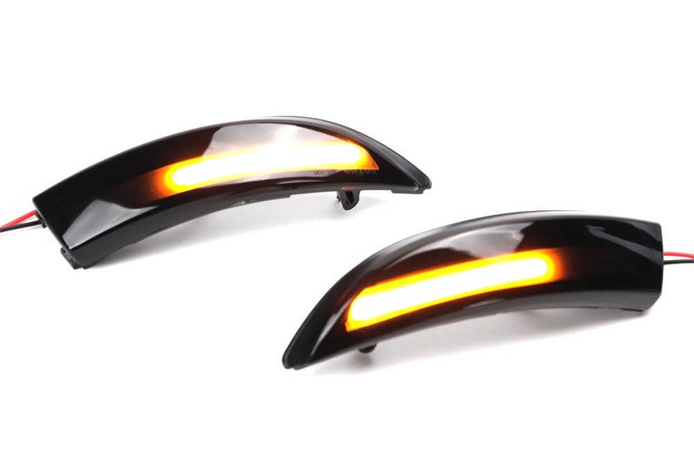 Suitable for Ford Fiesta Rearview Mirror 2009-2014, Dynamic Led Turn Signal Indicator Light with Flowing Yellow Light