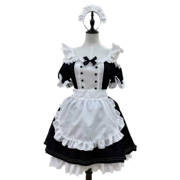 W2045 original headdress, dress, hand sleeve, apron
