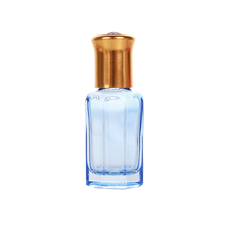 Botella de bola de rodillo de 10ml botella de perfume de aceite esencial de vidrio engrosado colorido sub-botella de viaje pequeña botella vacía botella de cuentas de muestra de masaje