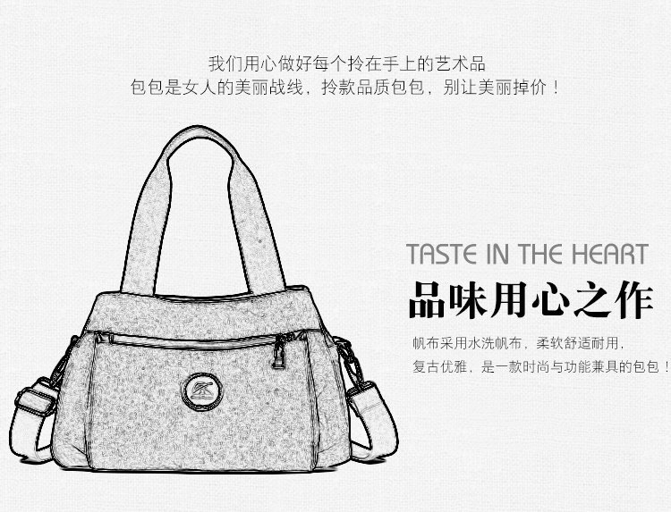 New casual canvas European and American women's single-shoulder bag, solid color trendy women's bag and handbag, cross-border one-piece consignment worldwide undefined