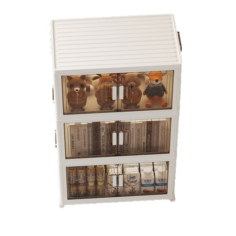 Caja de almacenamiento plegable multicapa, armario de juguetes, armario de almacenamiento, armario de plástico doméstico, armario de almacenamiento, caja de acabado