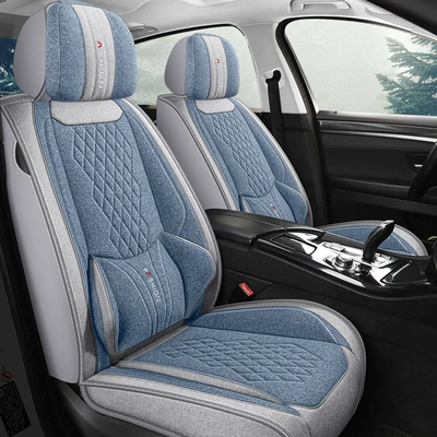 Cover Linen Fabric Car Seat Cover | Four Seasons Pad