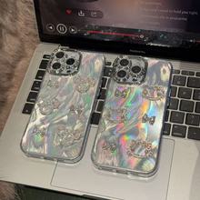 精孔羽纱适用 vivos30promini手机壳轻奢水钻蝴蝶结S20pro米奇头