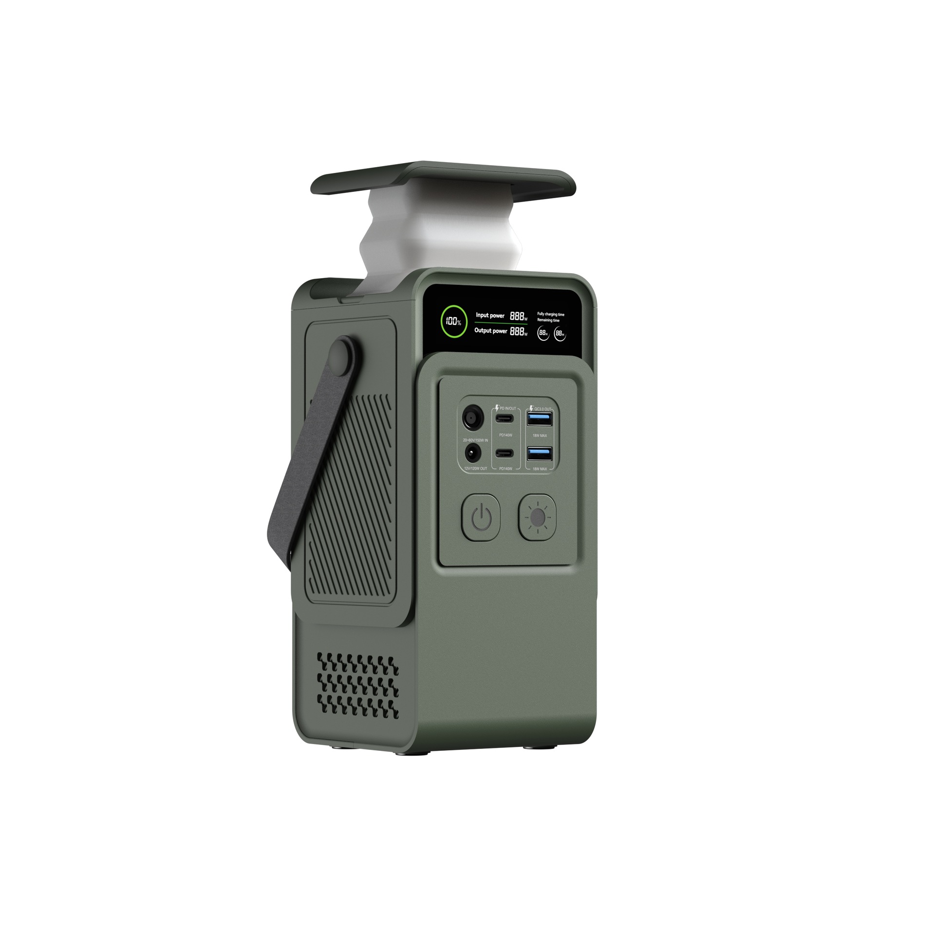 Fuente de alimentación al aire libre 60.000 mA gran capacidad 200W fuente de alimentación al aire libre paneles solares fotovoltaicos fuente de alimentación portátil