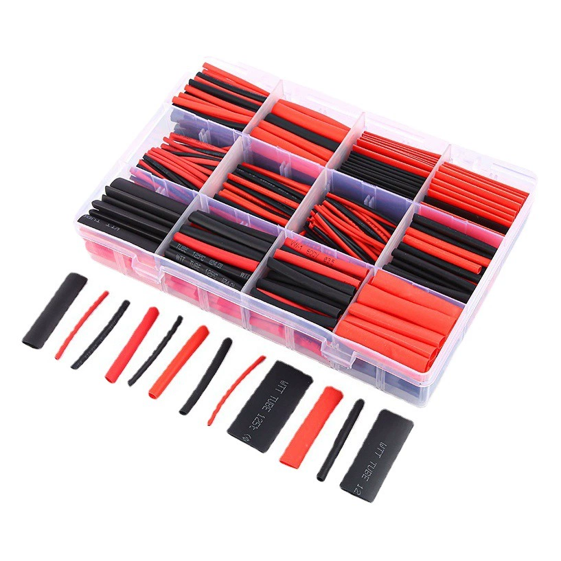 Готовая термоусадочная трубка производителя, термоусадочная оболочка, изоляционный корпус, защитная втулка для проволоки, упаковка, бытовая термоусадочная трубка