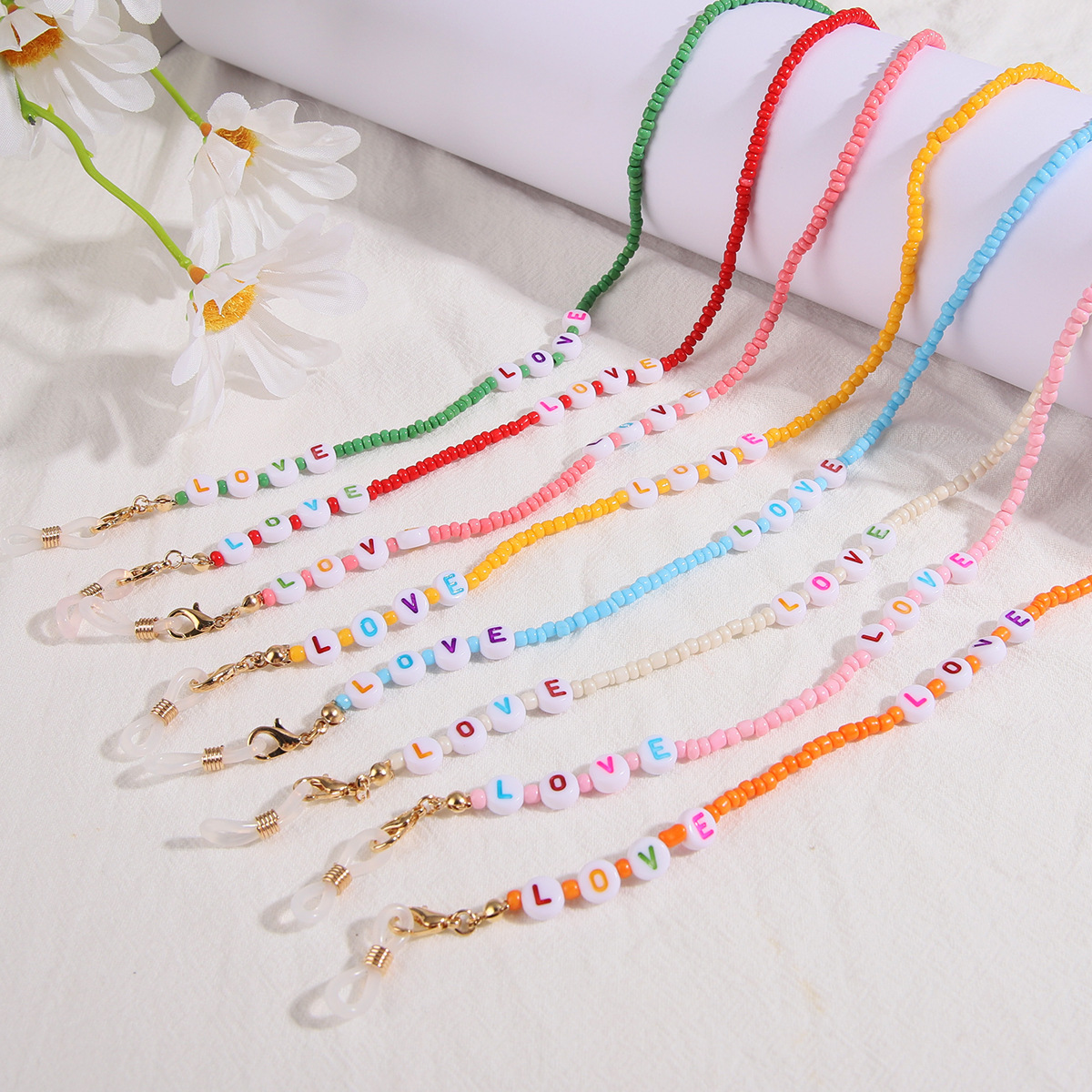 Fashion Letter Beaded Women's Glasses Chain display picture 1