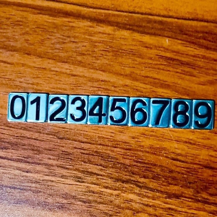 Factory Direct Sales Car Temporary Parking Plate Digital Number Plate Metal Digital Iron Sheet Wooden Sun Protection Plate Accessories