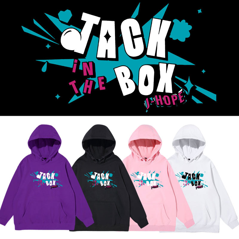 防弹少年团郑号锡Jack In The Box专辑周边同款春秋连帽套头卫衣