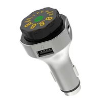 Частная модель автомобиля из цинкового сплава, Bluetooth, автомобильный MP3, автомобильная быстрая зарядка, двойной USB FM-передатчик, прикуриватель, трансграничный