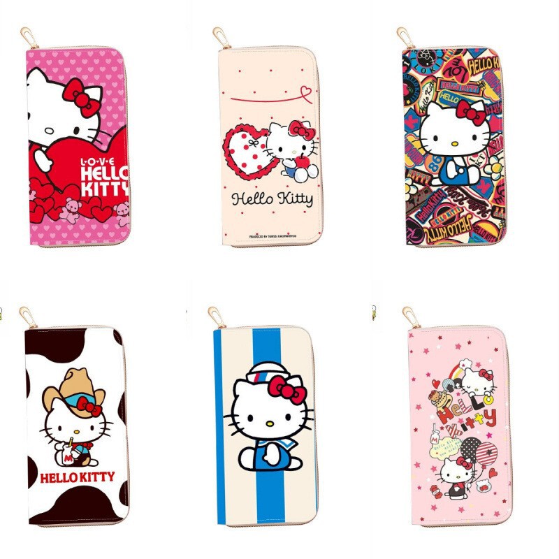 New Children's Wallet, Long Style, Cute Cartoon Design, Simple and Practical Coin Purse, Card Holder with Zipper, High Aesthetic Value