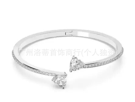 施家高版本恶魔之眼手镯采用施华洛元素世奇灵动方糖天鹅手链女环|undefined