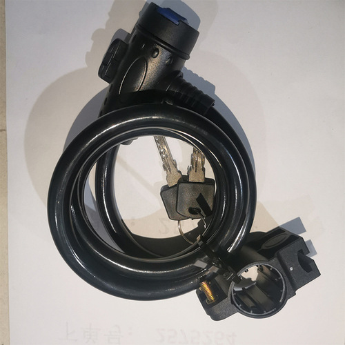 Factory wholesale bicycle lock steel cable lock ring-shaped key type anti-theft lock single bike anti-theft lock customizable length