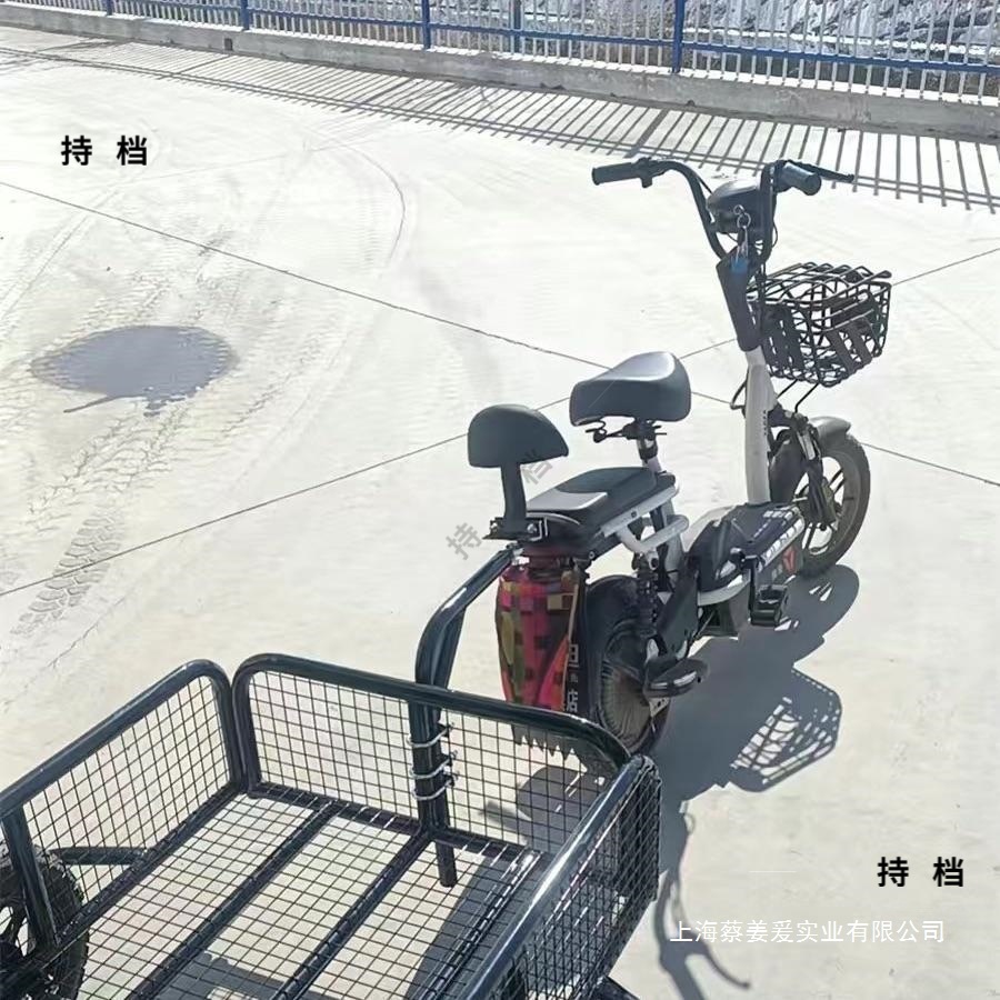 Popular electric vehicle trailer, motorcycle attachment, three-wheel rear-mounted quick-release pet carrier for fishing and cargo hauling