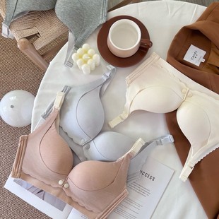 Front buckle nursing underwear mother convenient nursing comfortable breathable soft skin-friendly middle-aged bra cross-border foreign trade