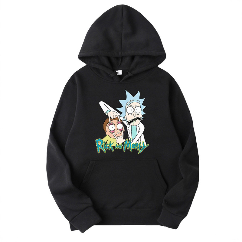 Rick and Morty Anime Men's and Women's Tops Hoodie Cross-Border Long-Sleeved Sweatshirt