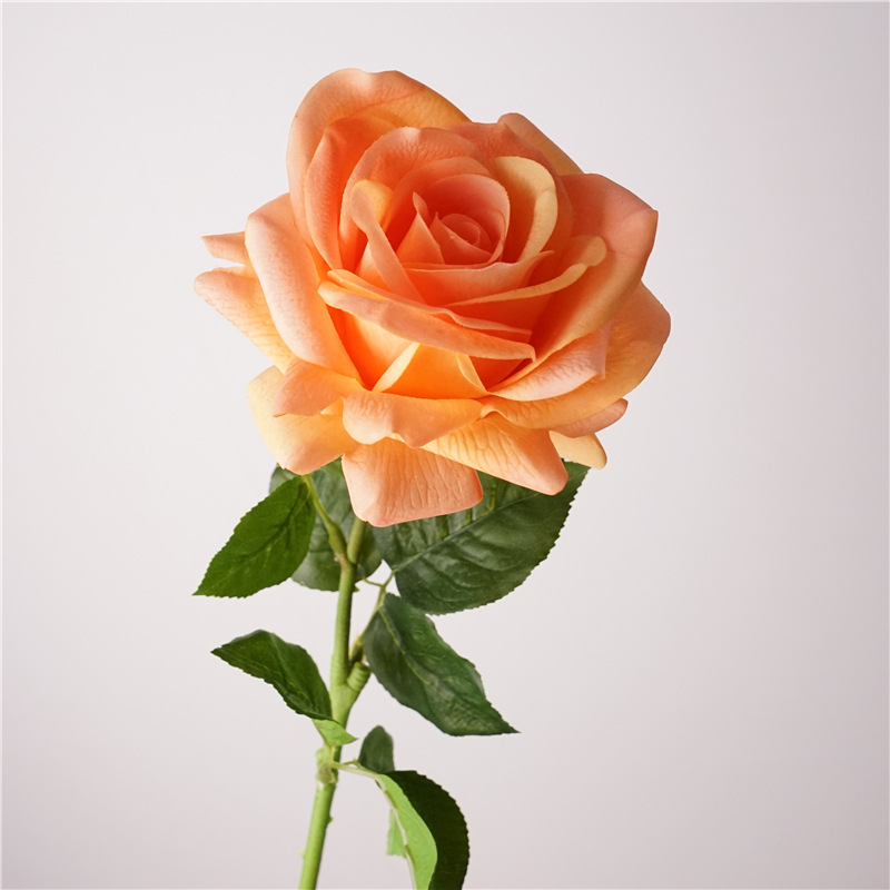 Nueva sensación de rosa humectante imitación flor de canto de mar de alta gama flores falsas decoración floral sala de estar vestíbulo suave