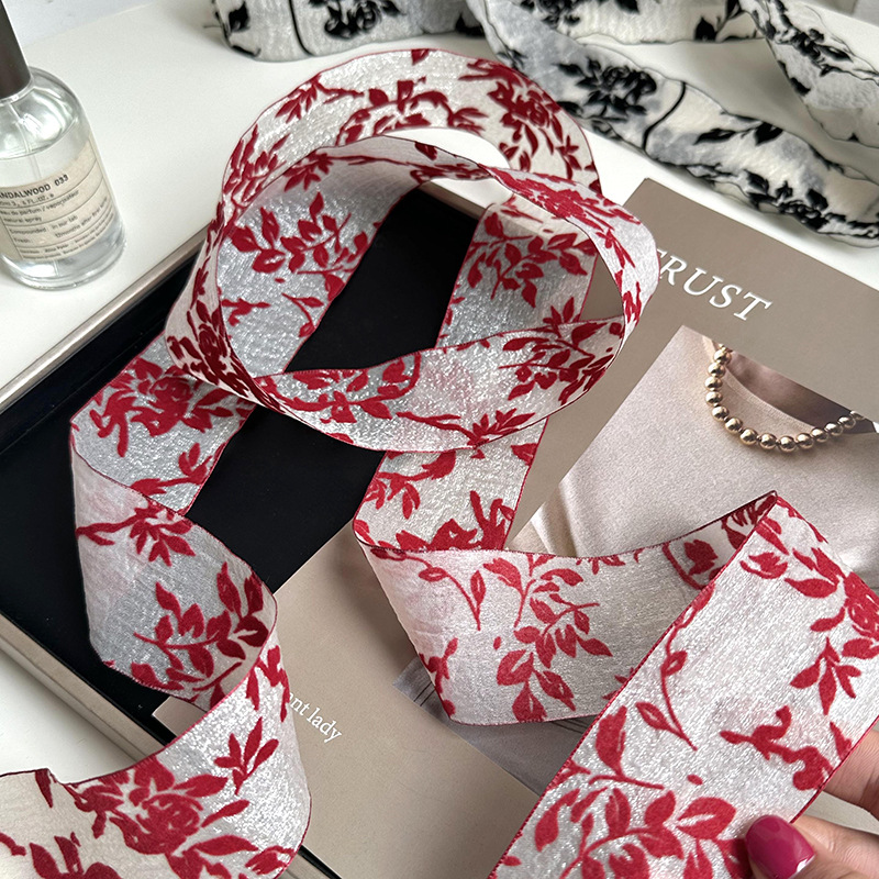 Vintage francés bufandas de encaje largo primavera y verano mujer decoración multifuncional toque de cabeza temperamento bufandas de correa de correa de correa de correa