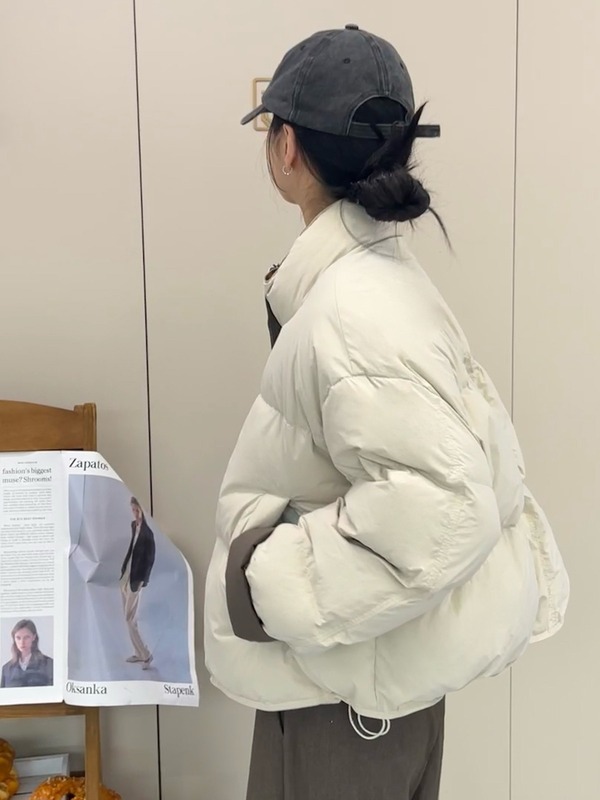 羽绒棉服女冬季2025年新款韩版宽松小个子棉衣面包服短款棉袄外套|undefined